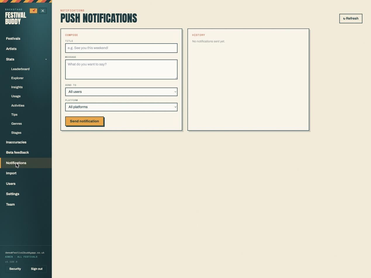 Push notifications